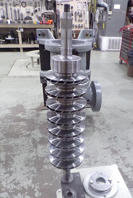 balanced compressor shaft